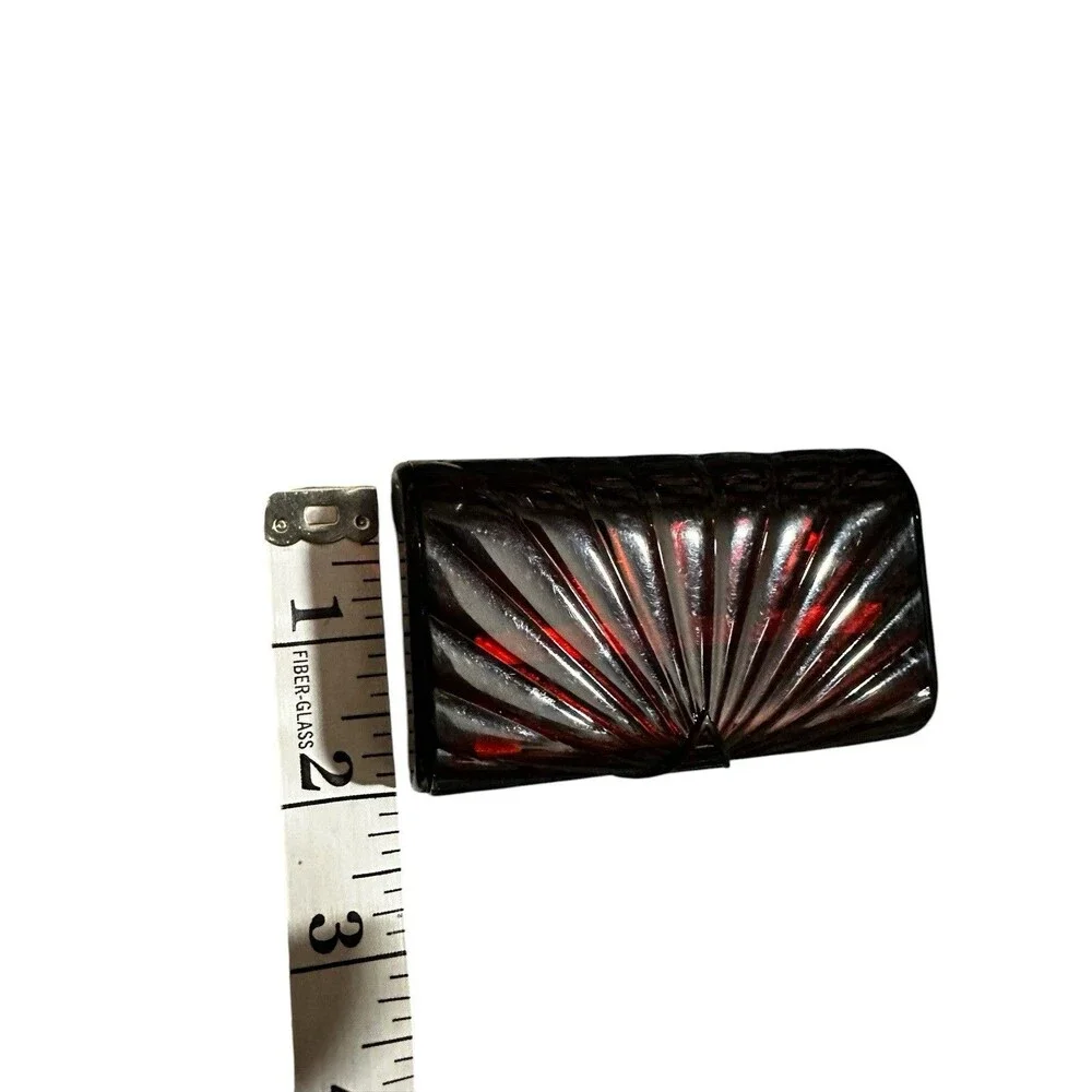 Vintage Light UP Lipstick Case Holder Original Box Very Dark Red-Brownish NEW